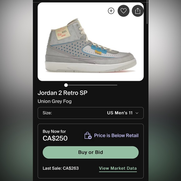 AIR JORDAN 2 RETRO UNION - Picture 11 of 11